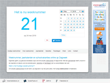 Tablet Screenshot of dagweek.nl